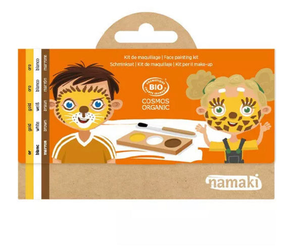 BIO Kindergrime 3 kleuren leeuw en giraf - Namaki