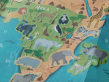 Animal world poster + stickers - Londji