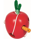 Veterspel houten appel en rups