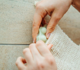 Bewaar en scrub zakje