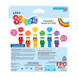 Easy Squeezy Poster Paint Brushes - Set 6 kleuren