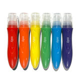 Easy Squeezy Poster Paint Brushes - Set 6 kleuren