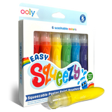 Easy Squeezy Poster Paint Brushes - Set 6 kleuren