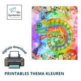 Printables thema Kleur