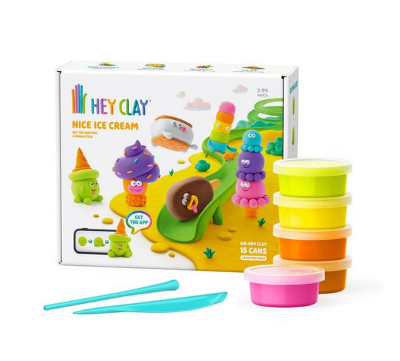 Nice ice cream set 15 kleuren - Hey Clay