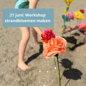 Workshop strandbloemen maken met begeleider 21 juni
