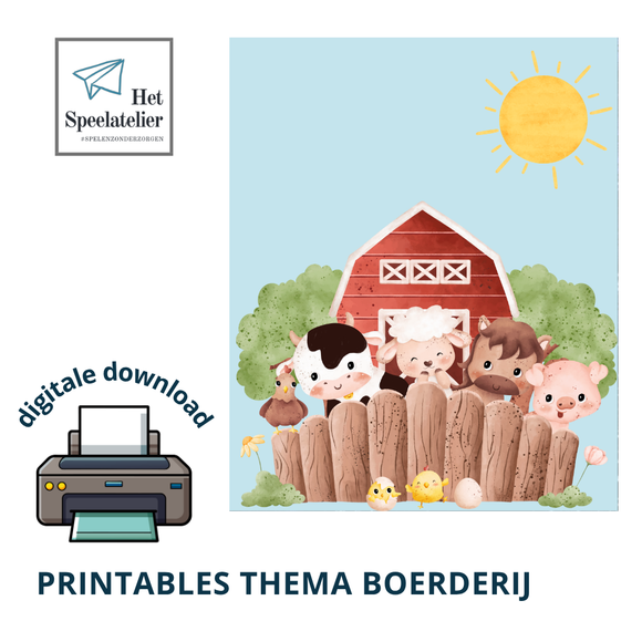 Printables thema boerderij