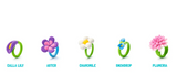 Bijoux Rings set bloemen - Hey Clay