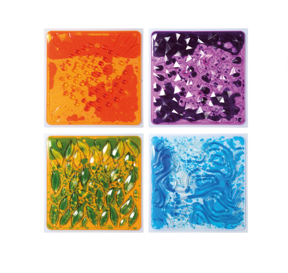 Sensorische vloertegels met relief (Set van 4)