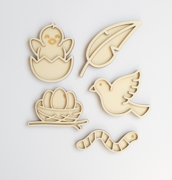 Speeltray miniset De Vogel