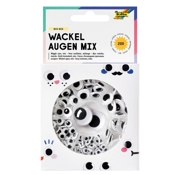 Set zelfklevende wiebeloogjes - Big box