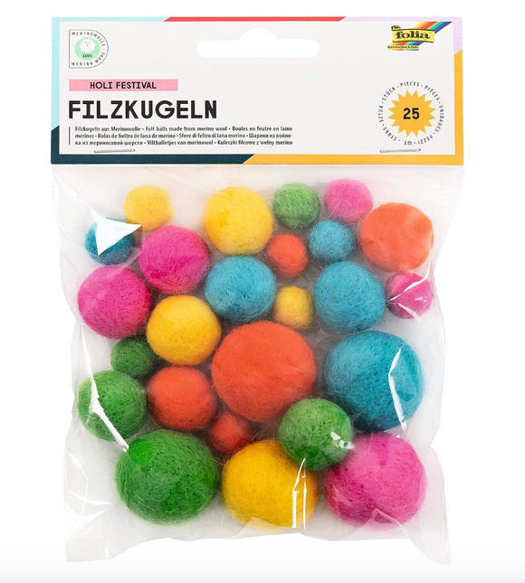 Vilten balletjes Regenboog