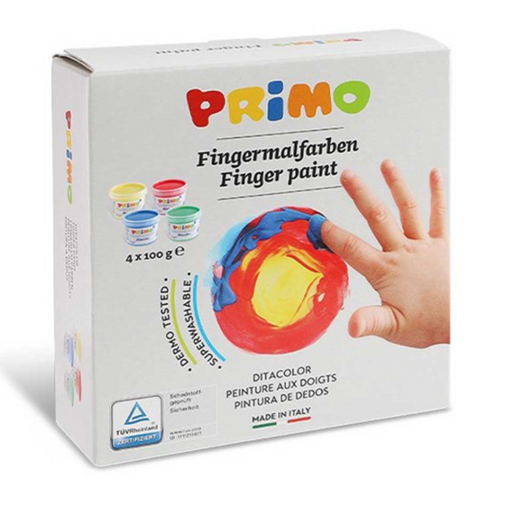 Vingerverf 4 kleuren - Primo