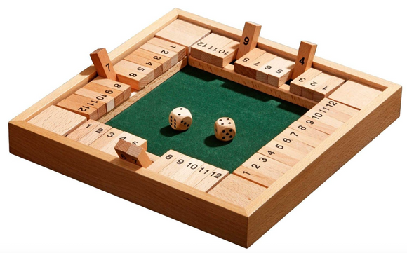 Shut the box houten spel