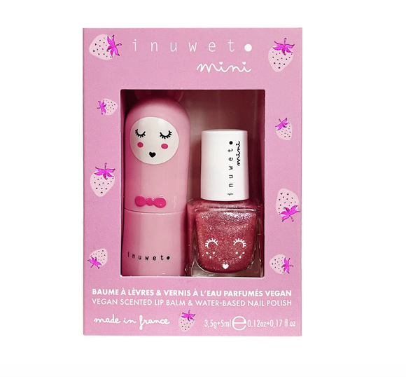 Gift Set Roze - lippenbalsem en nagellak