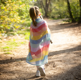 Speeldoek Groot 95 cm - Regenboog waves