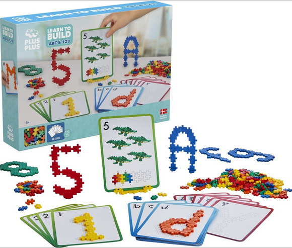 Learn to build ABC 123 - Plus Plus