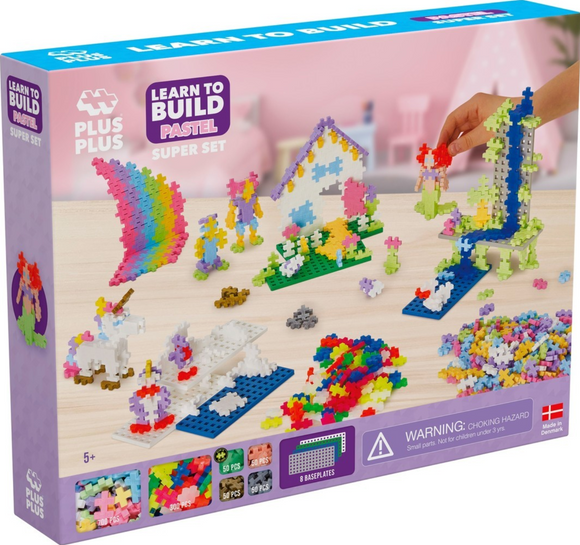 Learn to build Pastel 1200 stuks - Plus Plus