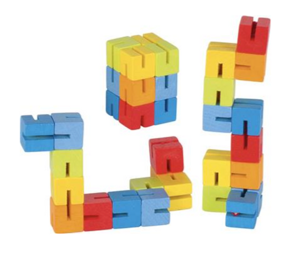 Pocket puzzel Magische houten slang
