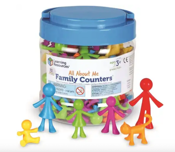 Familie sorteer counters 72 stuks