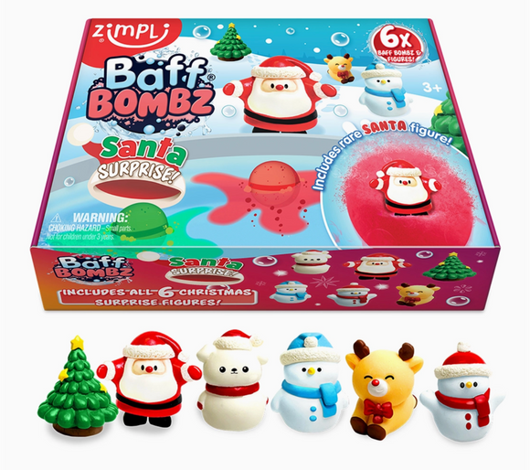 Set bruisballen met kerst verrassing
