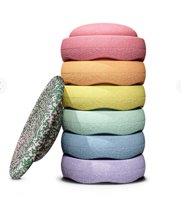 Special Rainbow pastel + Blush balanceerbord - Stapelstein