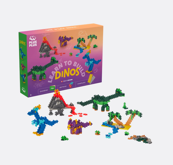 Learn to build Dino's 600 stuks - Plus Plus