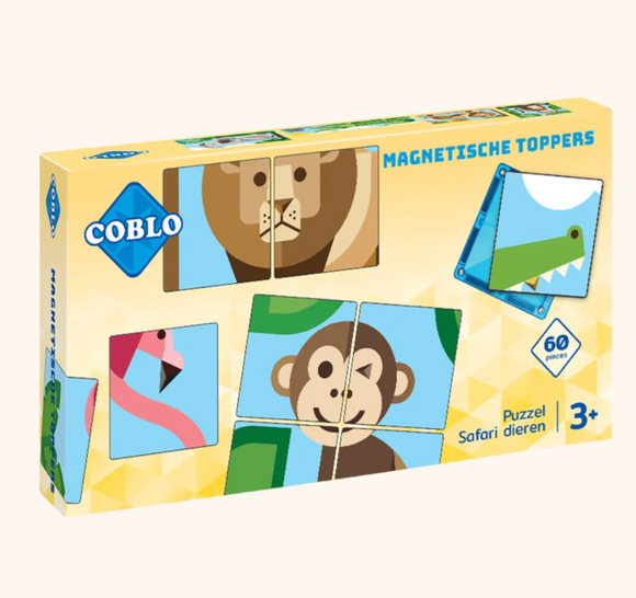 Magneettopper Dieren 60 stuks