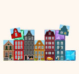 Magneettopper Little Amsterdam 60 stuks