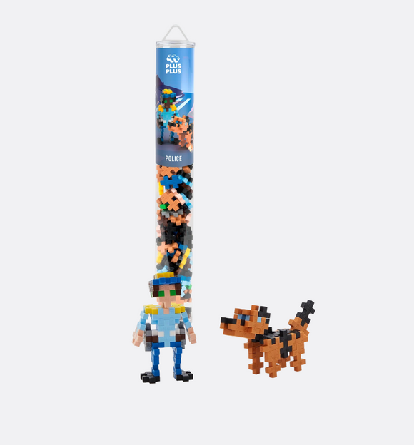 Politie Tube 100 stuks - Plus Plus