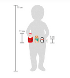 Houten poppen kerstmis