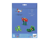 Bouwplaten Geel & rood en wielen - Plus Plus