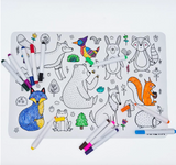 Placemat tekenen onderweg - Kneta