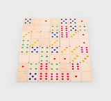 Houten edelsteen domino