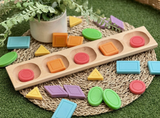 Shape and colour stones - Yellow Door
