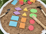 Shape and colour stones - Yellow Door