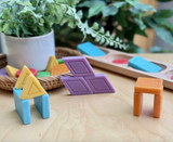 Shape and colour stones - Yellow Door