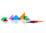 Translucent Tactile Tangram set - EDX