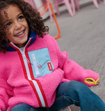 Fuchsia Fleece Jacket - Hello Hossy