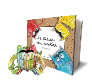 De kleur van emoties boek + knuffel