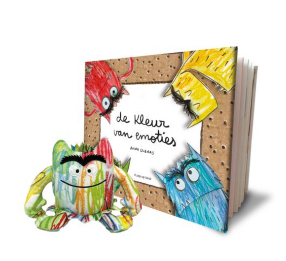 De kleur van emoties boek + knuffel