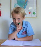 Raket Potloodtopper Blauw - bijtspeelgoed
