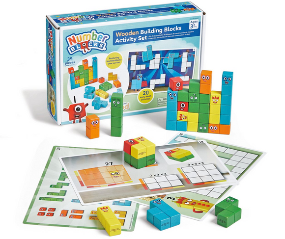 Numberblocks Houten bouwstenen activiteitenset