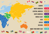 Learn to build Flags of the world 700 stuks - Plus Plus