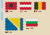 Learn to build Flags of the world 700 stuks - Plus Plus