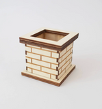 Schoorsteen met figuren