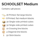 School set Medium - Just Blocks