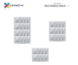 Clear Rectangle Pack 12 delig - Connetix
