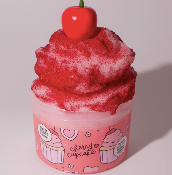 Cherry cupcake slijm