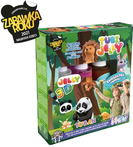 Jelly set Dieren 3 kleuren